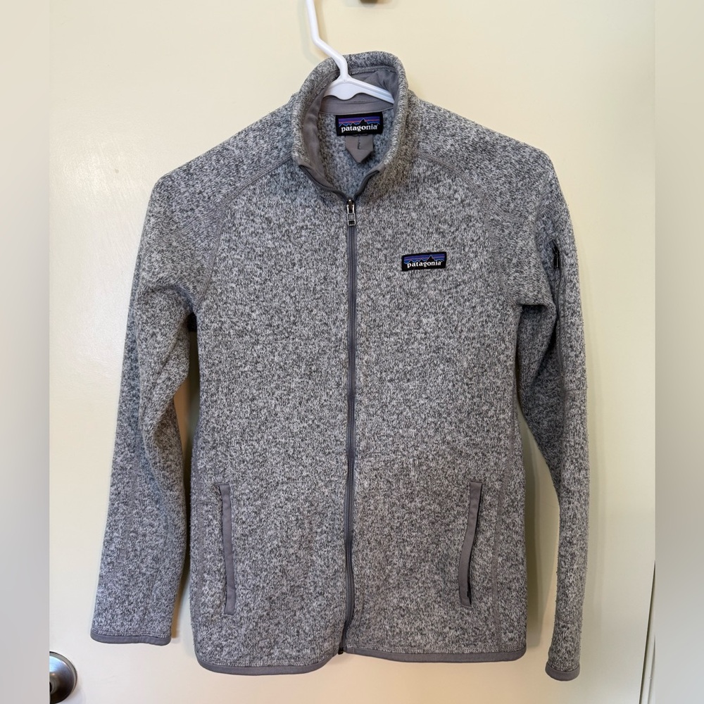 Patagonia Heathered Gray Zip-Up Jacket